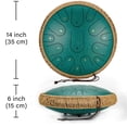 thumbnail image 3 of Hand Drum, Protective Spray Paint Hand Pan Drum Handcrafted 15 Notes D Tone  for Performance, 3 of 8