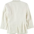 thumbnail image 2 of Lauren Ralph Lauren Womens Johannie Linen Blend Pinstripe Two-Button Blazer, 2 of 2