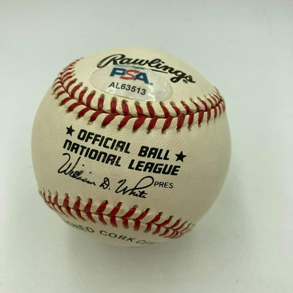 Willie Mays Signed Autographed Official National League Baseball PSA DNA COA