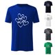thumbnail image 3 of Top de camiseta con estampado de amor blanco de manga corta informal de color sólido para el día de San Valentín Pompotops oipoqjl3784, 3 of 5
