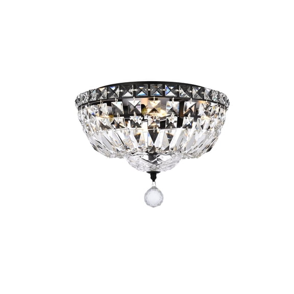 Tranquil 14 inch black flush mount
