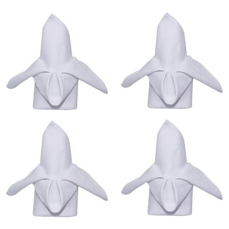 

4pcs White Napkins Cocktail Napkin Cotton Napkins for Hotel Restaurant