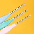 thumbnail image 3 of Pink 2.5mm Embroidery Safety Needle with Plastic Handle and Protective Cover, 3 of 6