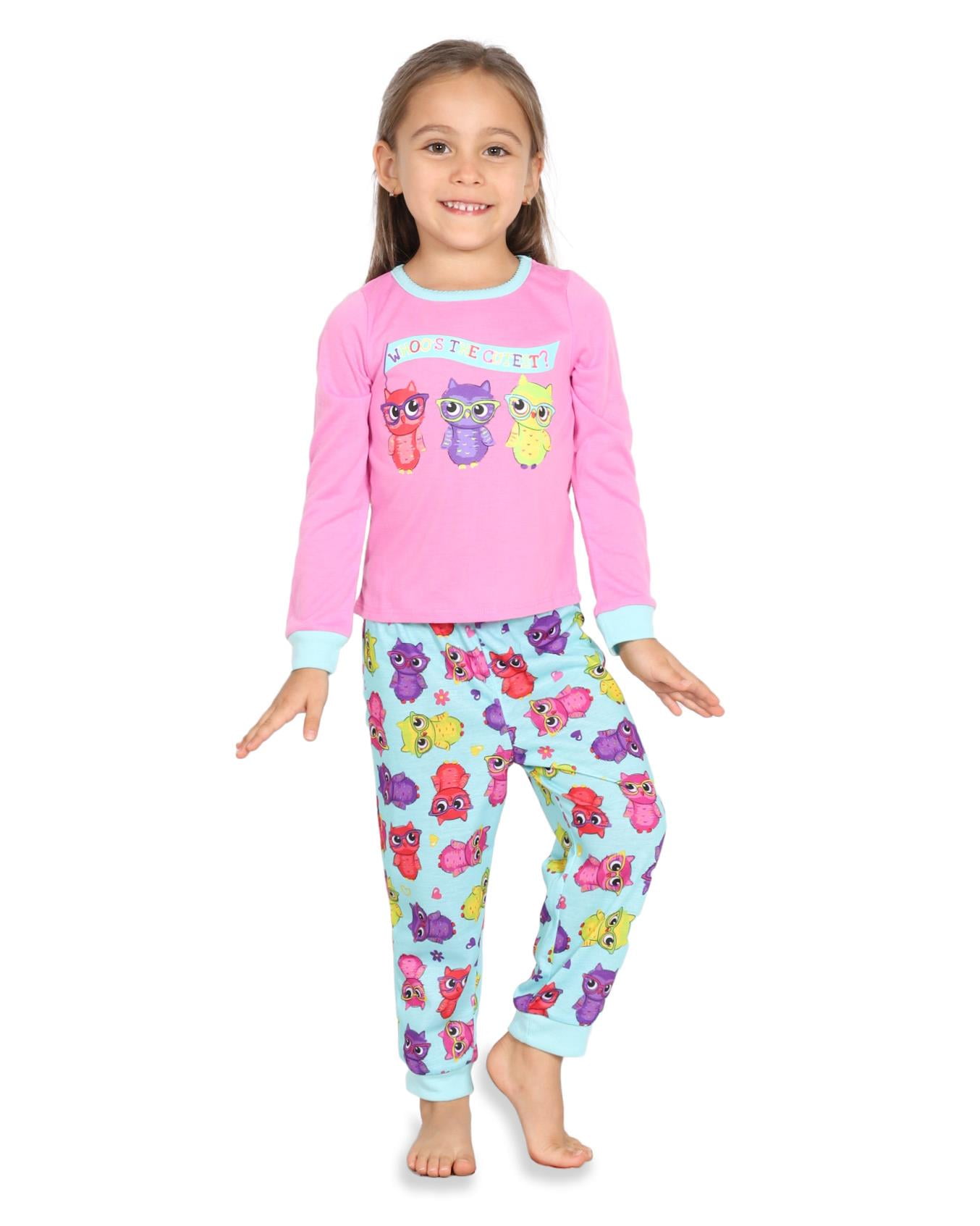 "Waiting Up For Santa" Toddler Girls 2 Piece Pajama Set
