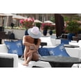 thumbnail image 4 of HomeRoots Blue, White Crab Enveloped Coastal Throw Indoor Outdoor Pillow, 4 of 7