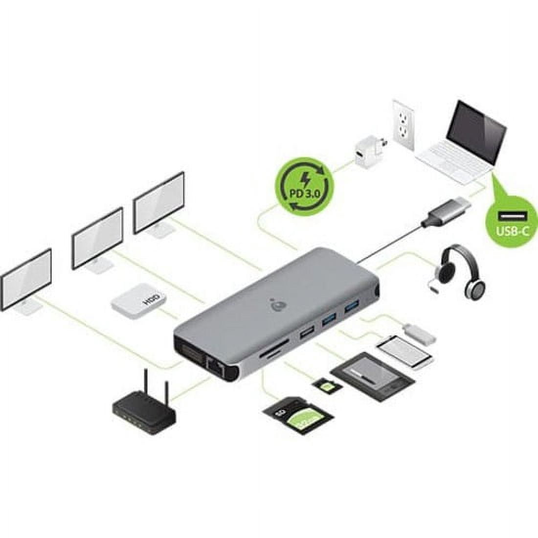 IOGEAR USB-C Triple HD Compact Travel Dock - GUD3C4K3P