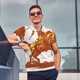 thumbnail image 4 of Fotbe Vintage Cowboy On A Bronco Horse Camiseta Polo de Golf para Hombre con Estampado – Camisa Deportiva Transpirable con Cuello Abotonado-Small, 4 of 6