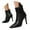Black, variant on Boots for Women Pointed Toe Stiletto Heels Fold Over Zipper Ankle Boots Dress Fall Boots