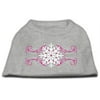 Pink Snowflake Swirls Screenprint Shirts Grey M (12)