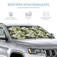 thumbnail image 3 of Fuzoiu Hawaii Palms Print Car Windshield Sunshade,Foldable Reflective Sun Visor,Windshield Sun Shade,UV Rays Sun Visor Shade,Auto Front Sun Shield Shade-Medium, 3 of 8