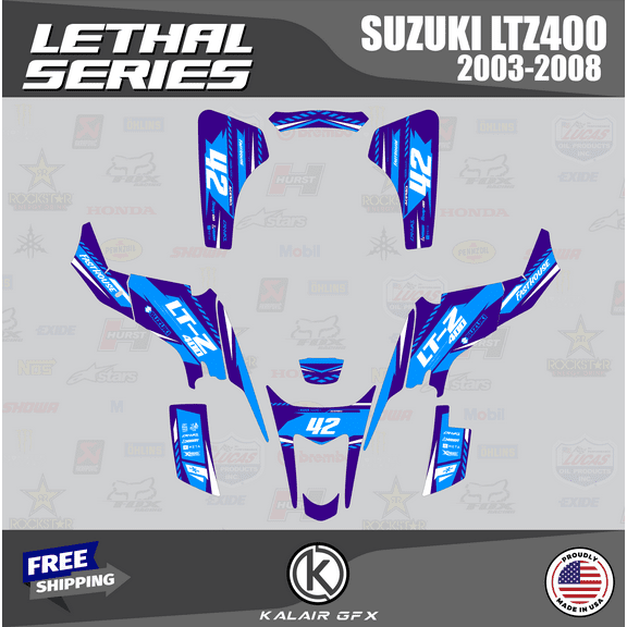 Kalair GFX Graphics Kit for Suzuki LTZ400 (2003-2008) Lethal Series