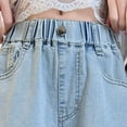 thumbnail image 5 of SNKSDGM Khaki Pants for Girls 5T Kids Toddlers Girls Casual Jeans Elastic Waist Denim Wide Leg Pants Toddler Trousers 10-12 Years, 5 of 6