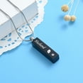 thumbnail image 4 of Constantlife Vertical Bar Husband Urn Necklace Simple Urn Pendant Commemorative Ashes Souvenir Men Women's Necklace Cremation Jewelry, 4 of 4