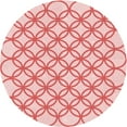 thumbnail image 1 of Ahgly Company Tapis Rond Lavable en Machine Intérieur Transitionnel Rouge Clair Rose, 3 Pieds Rond, 1 of 7