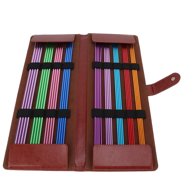 Juego de agujas de tejer 36 agujas de tejer calcetines con bolsa de almacenamiento para bufandas para sombreros de invierno para puos Amonsee No