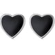 thumbnail image 1 of 925 Sterling Silver Jewelry Simple Black Ear Studs Earrings for Men Women Gift, 1 of 5