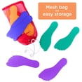 thumbnail image 5 of K-Roo Sports Set of Six Colorful Foot-Shaped Floor Markers - No-Slip Rubber Pairs of Footprints in Mesh Bag for School, Dance, Karate & Activities, 5 of 6