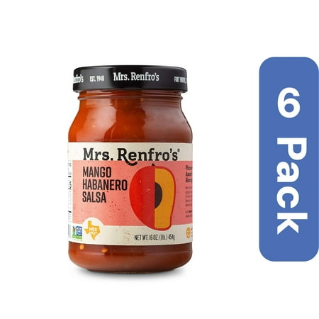 Renfro Fine Foods Salsa, Mango Habanero, 16-Ounce (Pack of 6)