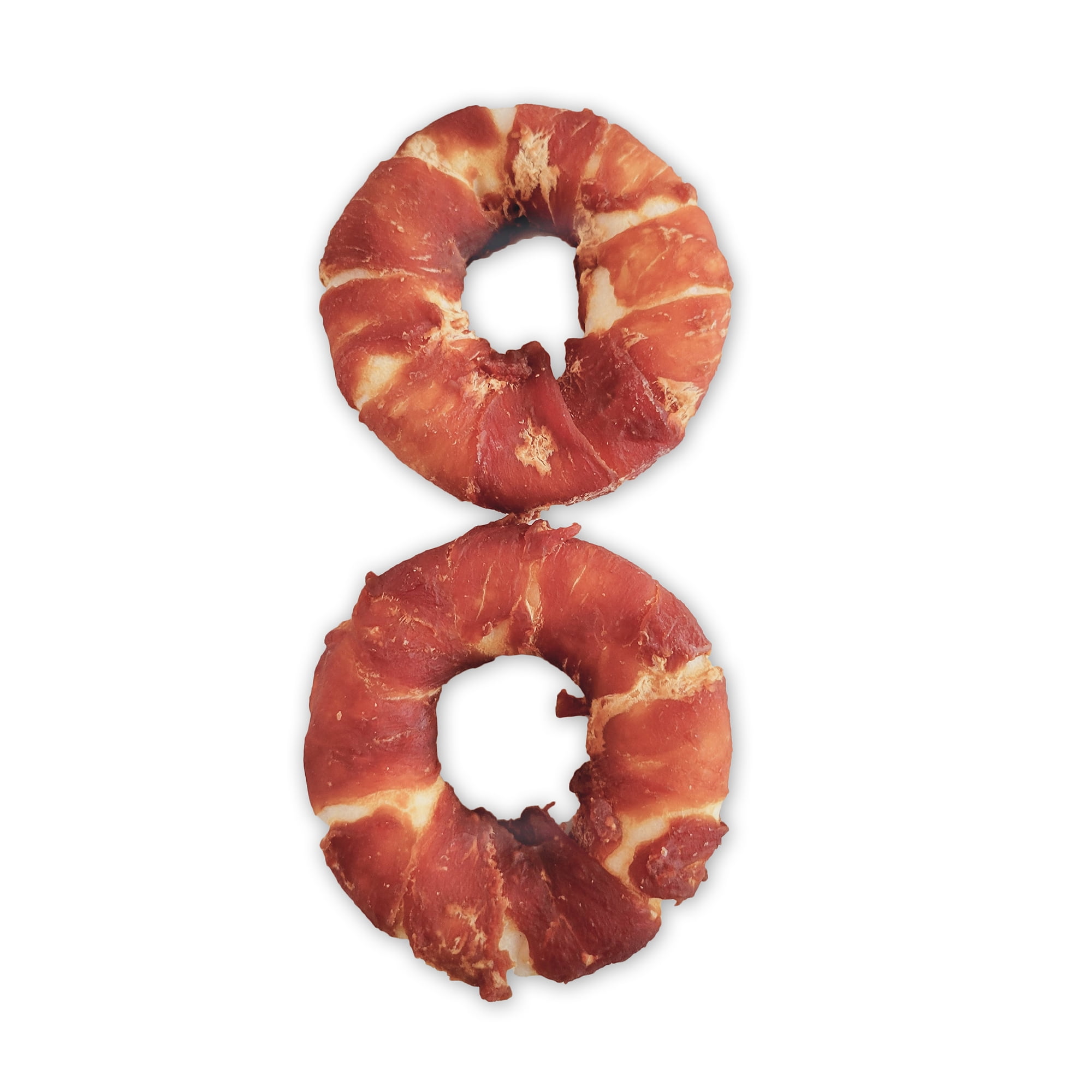 Dogit SnackBar Rawhide Dog Chews Duck-Wrapped Donuts 2-pack (3")