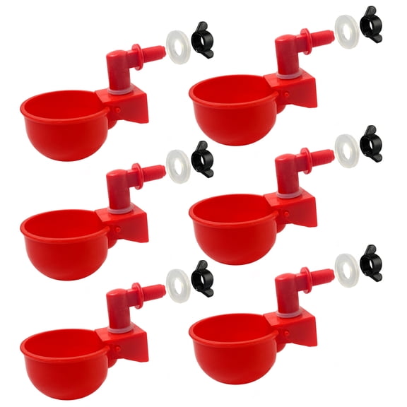 Backyard Barnyard Automatic Poultry Waterer Cup Drinker for Chickens Ducks Quail Chicks Ducklings Chooks Bebederos para Gallinas (6)