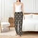 thumbnail image 4 of Balery Flower Butterfly Pantalones de pijama para mujer, pijamas ultraligeros, pantalones de estar por casa-Small, 4 of 6
