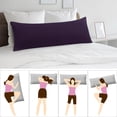 thumbnail image 3 of PiccoCasa 2 Packs Body Pillow Covers Microfiber Pillowcase King Purple, 3 of 8