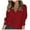 Wine, variant on larppty Women's Lace V-Neck Long Sleeve Sweater with Sleeve Buttons Loose Fit Fall Winter Top Cozy Knitted Sweater（Blue，M）