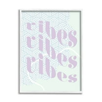 Stupell Industries Vibes Geometric Pastel Phrase Religious Painting White Framed Art Print Wall Art