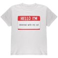 thumbnail image 1 of Halloween Hello I'm Obsessed With My Cat Youth T Shirt, 1 of 1