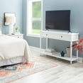 thumbnail image 4 of Powell Victoria 2-Drawer Wood Indoor Console Table with Shelf, White, 4 of 16