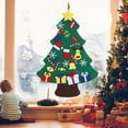 thumbnail image 4 of Árbol de Navidad de fieltro para hacer tú mismo, adornos navideños para colgar en la pared, regalos para niños, suministros para fiestas, tipo C, 4 of 12