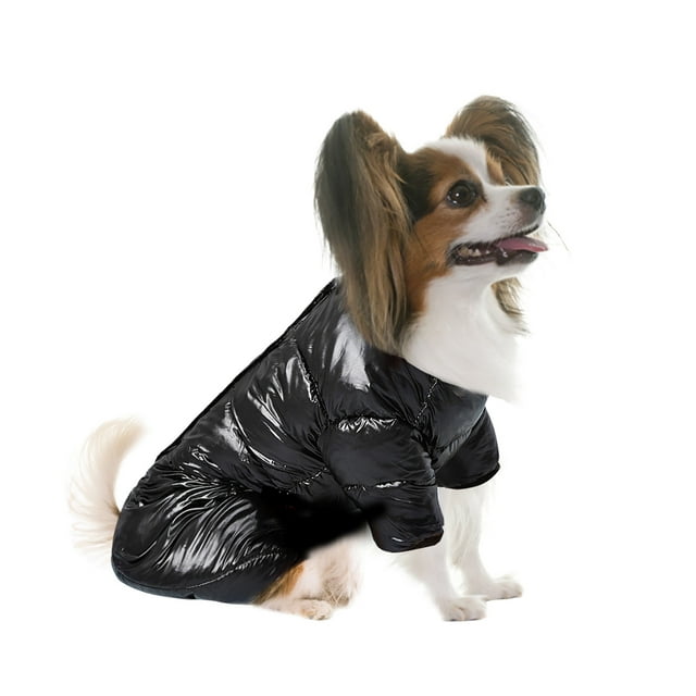 Agiferg Pet clothes waterproof cloth down solid color four-legged shirt with buckle