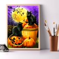 thumbnail image 1 of Pintura de diamante 5D caliente cráneo de diamante completo belleza cabeza de calabaza serie fondo familiar decoración pintura personalización (sin marco) X0081, 1 of 5