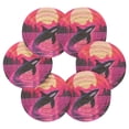 thumbnail image 2 of Dolphins and Sunset Drink Coasters with Holder Absorbent Coaster for Coffee Table Room Decor 6 Pack, 2 of 7