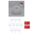 thumbnail image 2 of 10x Square Invisible Adhesive Wall Dish Hanger Set Vertical Plate Holder, 2 of 8