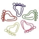 thumbnail image 1 of 24Pcs Lovely Little Feet Shaped Photo Clips Paper Clips Creative Note Clips Paper Pin for Party Gift Office, 1 of 4