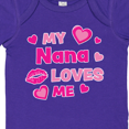 thumbnail image 4 of Inktastic Valentine's Day My Nana Loves Me Hearts and Lips Boys or Girls Baby Bodysuit, 4 of 5