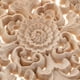 thumbnail image 5 of 1 pieza de apliques de flores talladas en madera redonda, elegantes apliques para gabinetes, sin pintar. Talla_S, 5 of 9