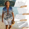 thumbnail image 6 of FOR U DESIGNS Mountain Pine Tree Print Couples Matching Outfits 2026 Linen-Look His and Hers Set Men's Button Down Shirt, Women's Flowy Sleeveless Dress, 6 of 7