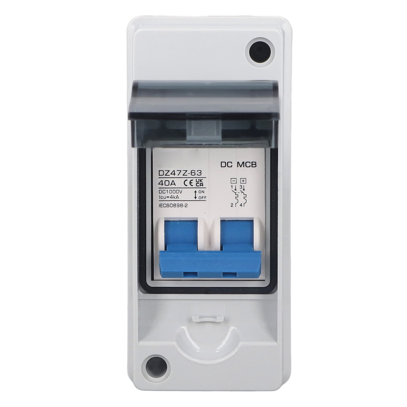 Boîte De Jonction Solaire IP65 Avec Disjoncteur 40A Et Protection Surtension 1000VDC – Pour Installations Photovoltaïques, Plug-and-play