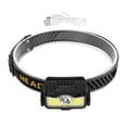 thumbnail image 1 of Linterna frontal LED de inducción recargable por USB 6 modos 600lm IPX4 impermeable para exteriores para acampar senderismo RV viajes, 1 of 8