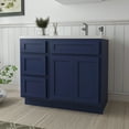 thumbnail image 2 of 39 in. W x 21 in. D x 32.5 in. H Bath Vanity Cabinet without Top in Blue, 2 of 5