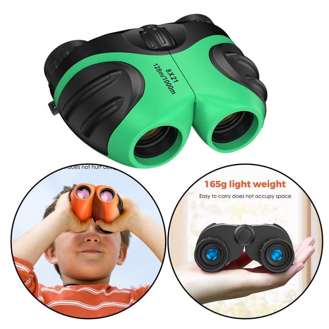 Binoculares para niños Macarena Observación de aves Senderismo Camping Verde