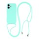 thumbnail image 1 of For iPhone 17 Case TPU Soft Shockproof Phone Cover with Adjustable Lanyard - Dark Red, 1 of 5