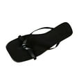 thumbnail image 2 of THDHVS Black Sandals Women,Sandals for Women 2025,Women's Fashion Casual Square Toe Thong Spring and Summer Soft Flat Sandals Black 6.5, 2 of 5