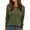 Army Green, variant on SOMER Womens Tops Fall Long Sleeve Shirts Business Dressy Casual Blouses for Women Pleated Trendy Tops 2025