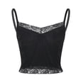 thumbnail image 3 of Chaleco de costura de encaje a la moda para mujer, camisetas sin mangas, blusa informal, Tops Pompotops  lopia995124, 3 of 9