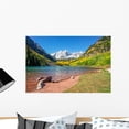 thumbnail image 1 of Maroon Bells and Lake Wall Decal by Wallmonkeys Peel and Stick Graphic (24 in W x 16 in H) WM122534, 1 of 4