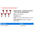thumbnail image 2 of Ignition Coil Kit - Compatible with 2013 - 2017 Ford Flex Turbocharged 2014 2015 2016, 2 of 2