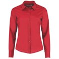 thumbnail image 1 of Kustom Kit - Camisa de popelín y manga larga para mujer (Rojo), 1 of 3